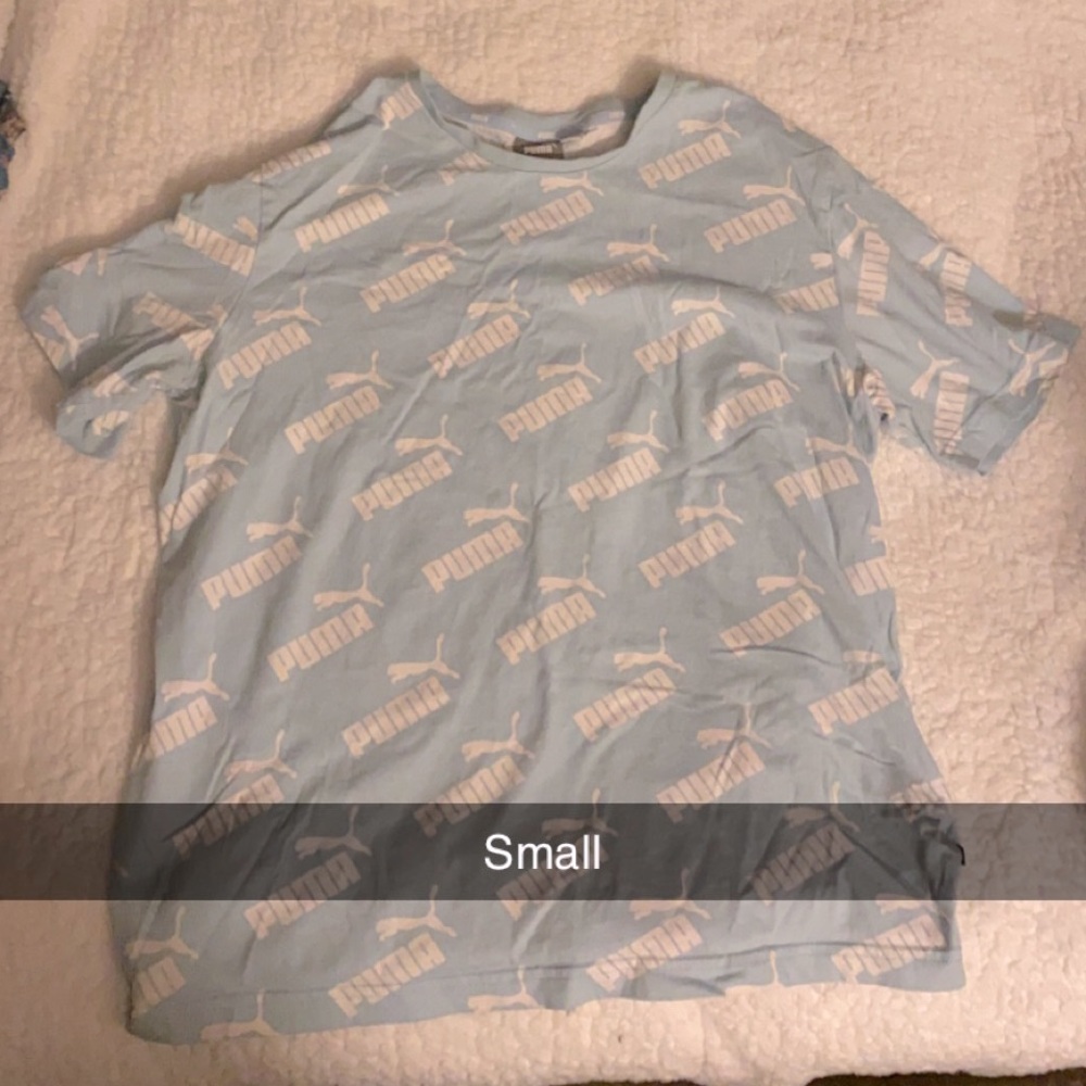 Short sleeve puma shirt small